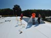 commercial roofing job