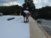 commercial roofing job